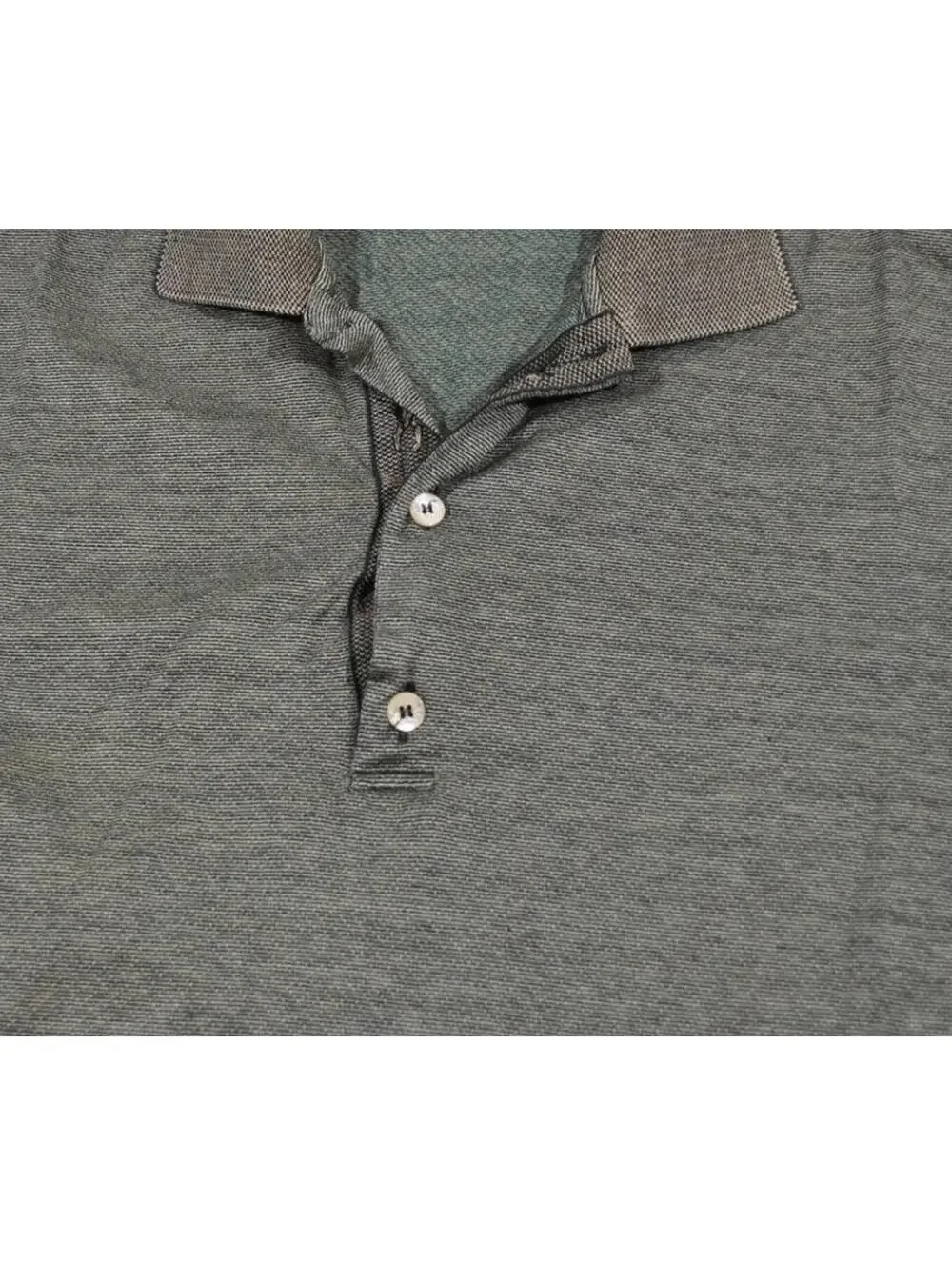 Vintage Bobby Jones 90s Brown Pattern Golf Course Button Polo Size Small